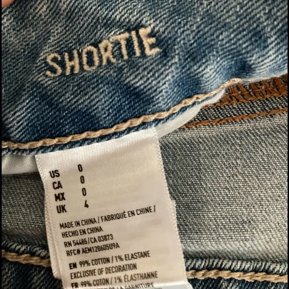 ❌SOLD American Eagle Stretch Distressed Denim Shorts - Picture 7 of 7